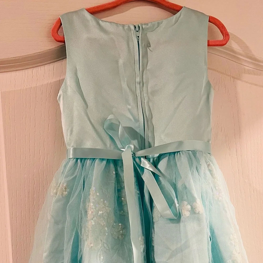 Rare Editions Pink and Cream Sequin Dress - Picture 7 of 11